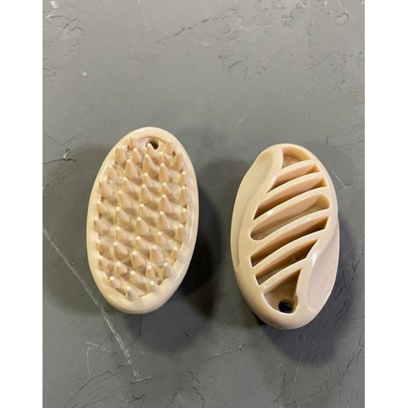 Щітка для Експрес Ліняння, вичісування гладкошерстих собак і кішок 7,5см, бежева 