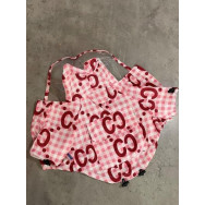 Брендовый Дождевик для собак и котов GUCCI с капюшоном, розовый XL Брендовый Дождевик для собак и котов GUCCI с капюшоном, розовый XL