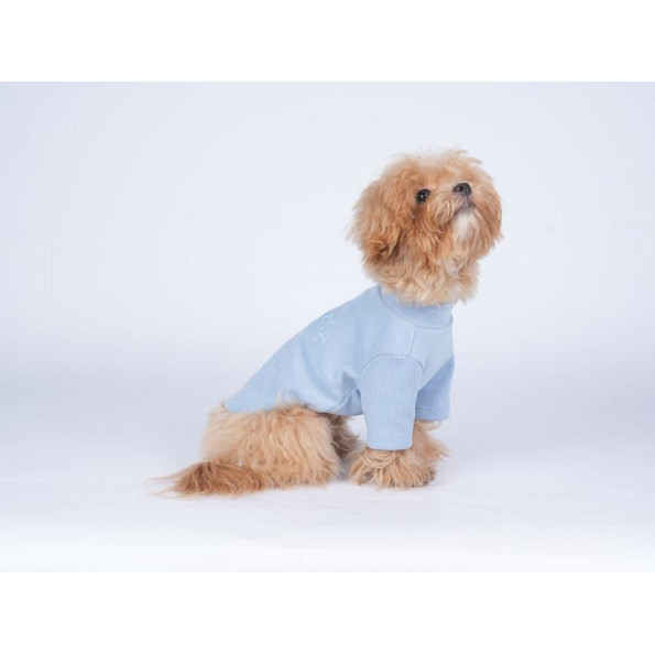 Гольф для собак Cheepet Infinite love c сердечками на спинке, голубой L -
                                                        Фото 3