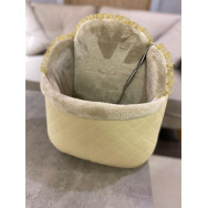 Автокрісло для собак і кішок у машину Maralis бежевий плюшевий хутро та прошита ромбами еко шкіра, бежеве 