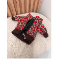 Брендовая куртка для собак ветровка для собак Burberry эластиковая на змейке без капюшона, бордовая Бордовый S