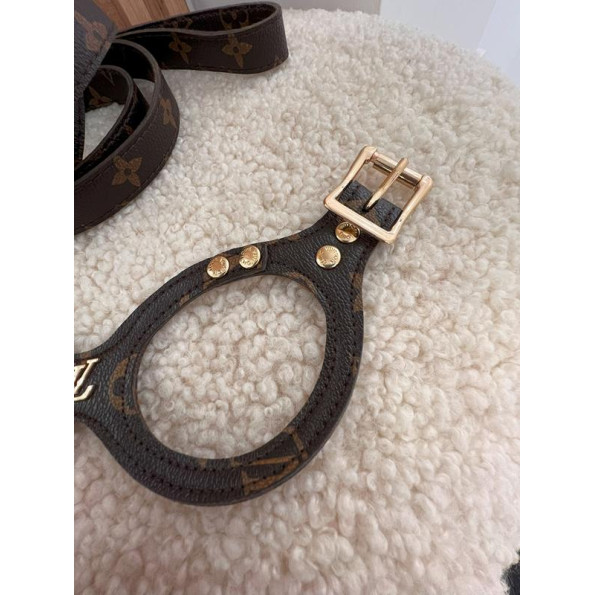 Брендовая шлея для собак LOUIS VUITTON с поводком форма ОЧКИ для лапок, коричневая -
Фото 4 Брендовая шлея для собак LOUIS VUITTON с поводком форма ОЧКИ для лапок, коричневая -
Фото 4