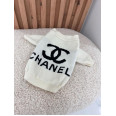 Свитер для собак CHANEL широкая горловина, белый M