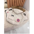 Зимова жилетка для собак CANADA GOOSE з капюшоном, на пуху , бежева L