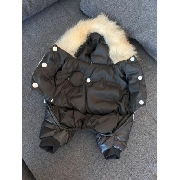 Брендовый Зимний комбинезон для собак MONCLER , серебряный Серебряный 16 -
                                                        Фото 3