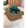 Брендова зимова куртка для собак GUCCI зі шнурками на каптурі, на змійці, з кільцем під нашийник, бежева