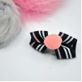 Шпилька для собак Cheepet Полосатик з кулькою, синя 5см 