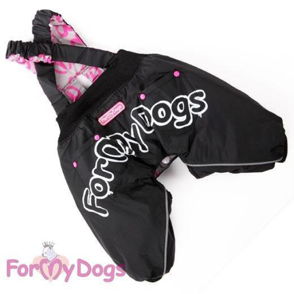Зимові штани для собак For My Dogs брюки трикотажні на гумках, з утеплювачем,на підтяжках, чорний Зимові штани для собак For My Dogs брюки трикотажні на гумках, з утеплювачем,на підтяжках, чорний