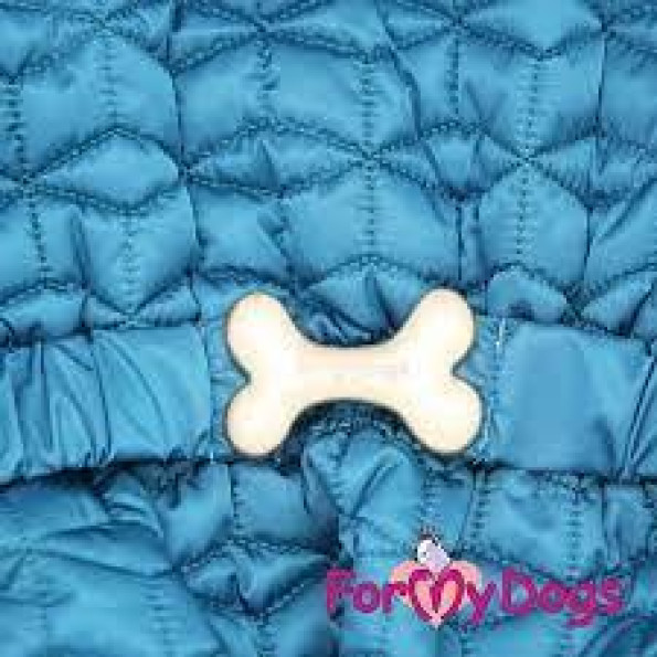 Зимовий комбінезон для собак для великих собак For My Dogs "Прошивка" синій -
                                                        Фото 3