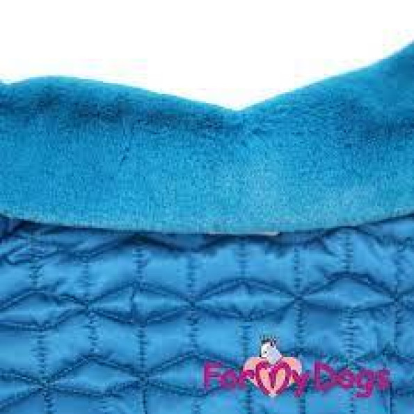 Зимовий комбінезон для собак для великих собак For My Dogs "Прошивка" синій -
                                                        Фото 4