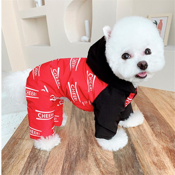 Зимовий комбінезон для собак Cheepet "Cheer" червоний -
                                                        Фото 2