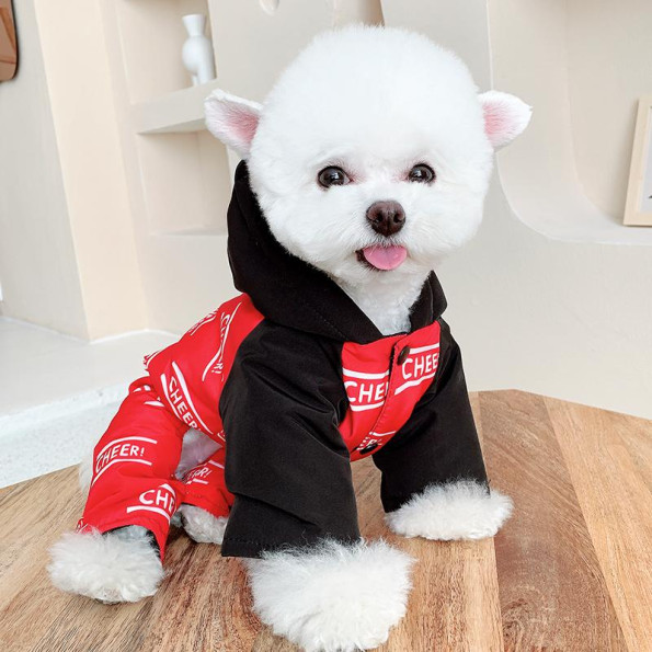 Зимовий комбінезон для собак Cheepet "Cheer" червоний -
                                                        Фото 3