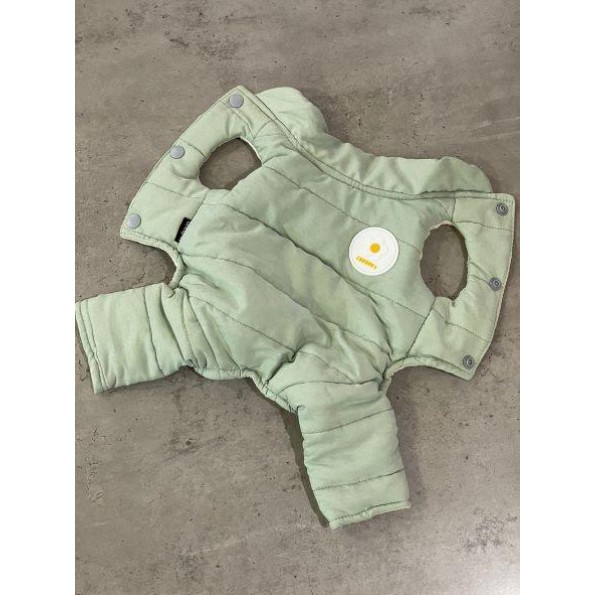 Зимовий комбінезон для собак Cheepet "Ромашка" зелений