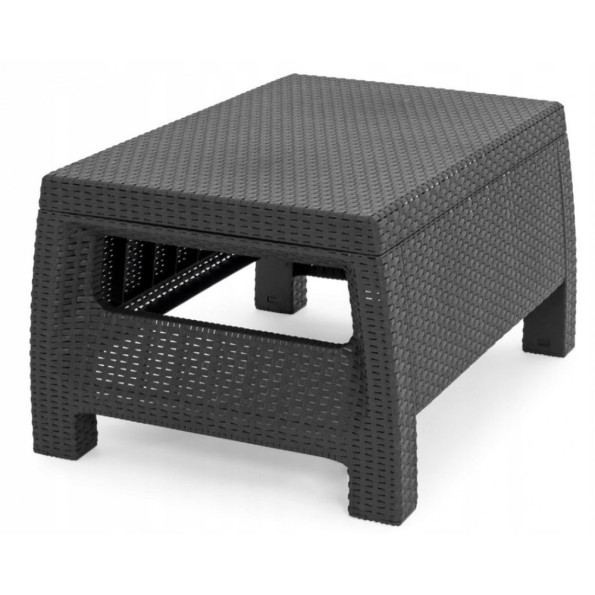 Комплект садовой мебели 4-местный черно-серый -
                                                        Фото 3