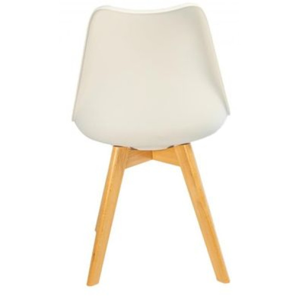 Крісло Bonro B-487 біле з чорним сидінням -
                                                        Фото 3