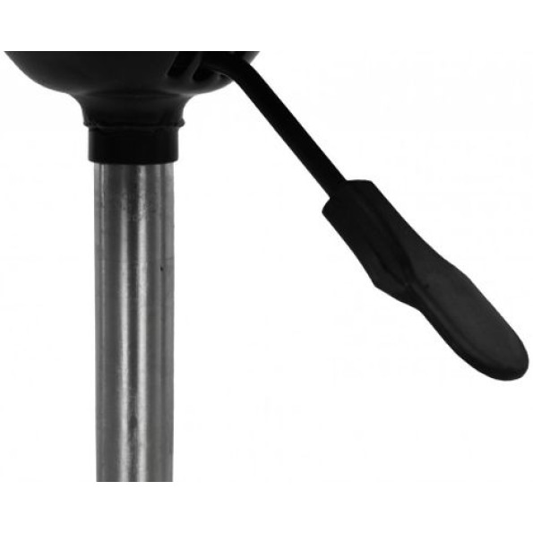 Кресло табурет на колесах круглое без спинки черное -
                                                        Фото 6