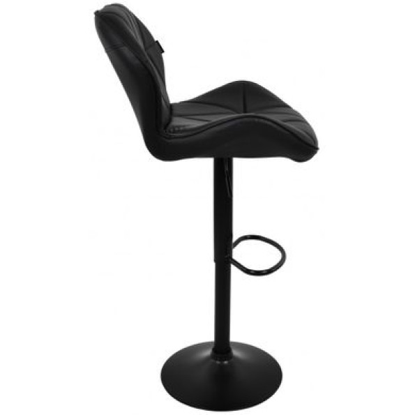 Барный стул со спинкой черный -
                                                        Фото 4