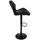 Барный стул со спинкой черный -
                                                        Фото 4