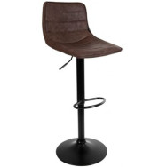 Барный стул со спинкой Bonro B-081 темный шоколад