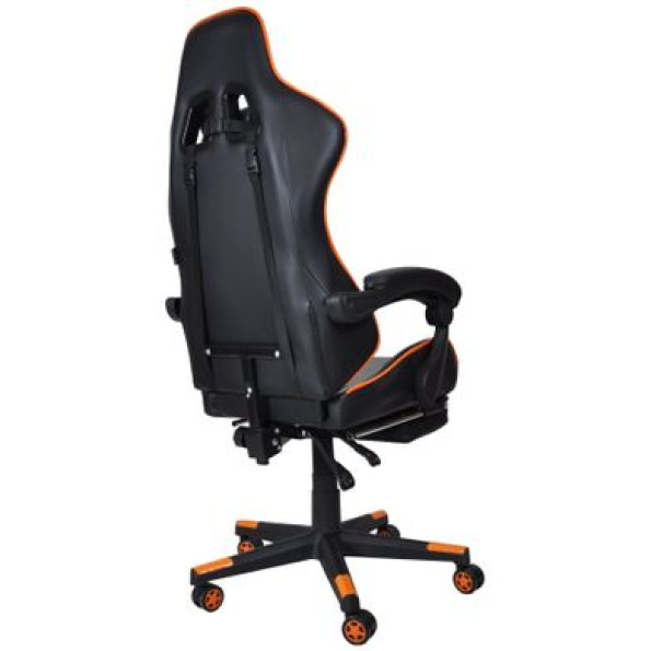 Кресло геймерское Bonro B-2013-1 оранжевое -
                                                        Фото 5