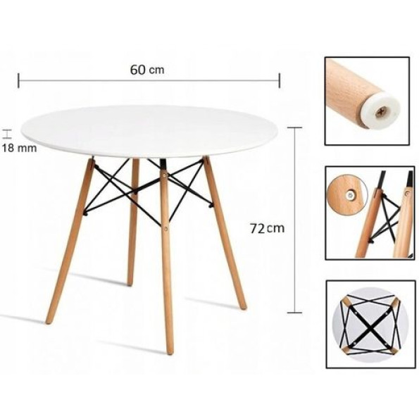 Стол обеденный -600 белый -
                                                        Фото 5