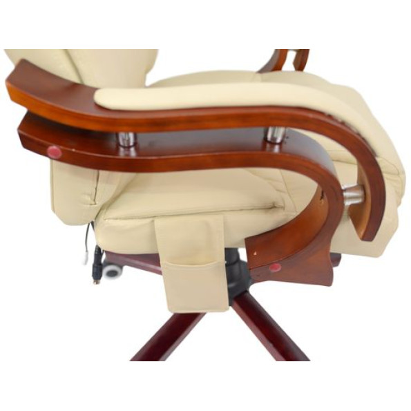 Крісло з масажем Bonro Premier M-8005 Beige -
                                                        Фото 4
