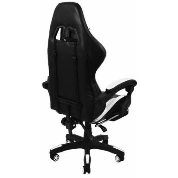 Кресло геймерское белое с подставкой для ног -
                                                        Фото 7