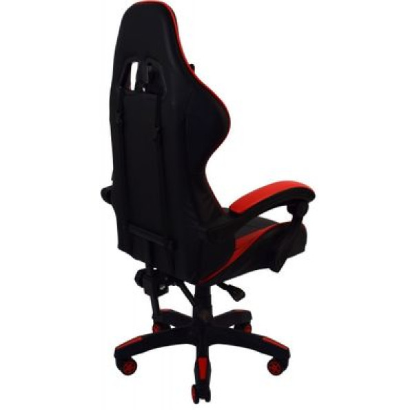 Кресло геймерское черно-красное с подставкой для ног -
                                                        Фото 6
