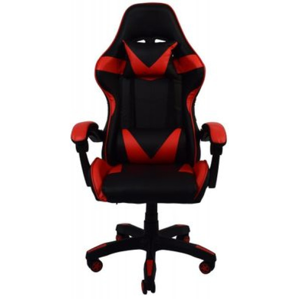 Кресло геймерское черно-красное с подставкой для ног -
                                                        Фото 2