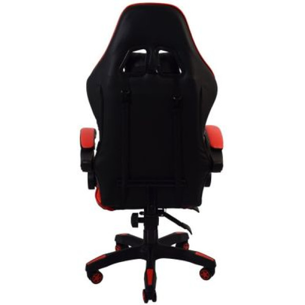 Кресло геймерское черно-красное с подставкой для ног -
                                                        Фото 7