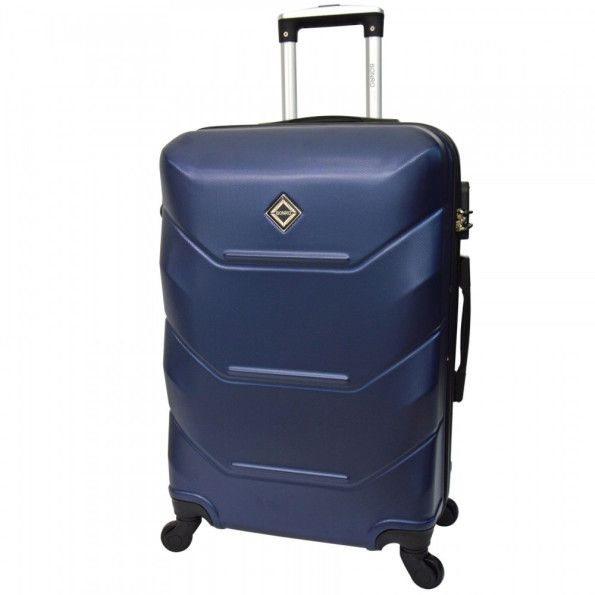 Чемодан комплект пластиковый темно-синий 2 штуки -
                                                        Фото 3