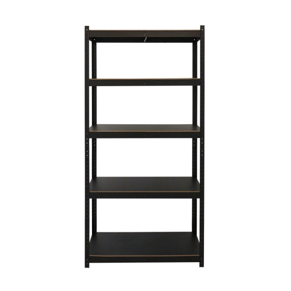 Стелаж металевий ЧОРНИЙ 180х90х40 см 5 полиць ЛМДФ БОНА-оптіма для будинку, гаражу, магазину -
                                                        Фото 2