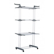 Багатоярусна розкладна сушарка органайзер для одягу 170 см сіра Багатоярусна розкладна сушарка органайзер для одягу 170 см сіра