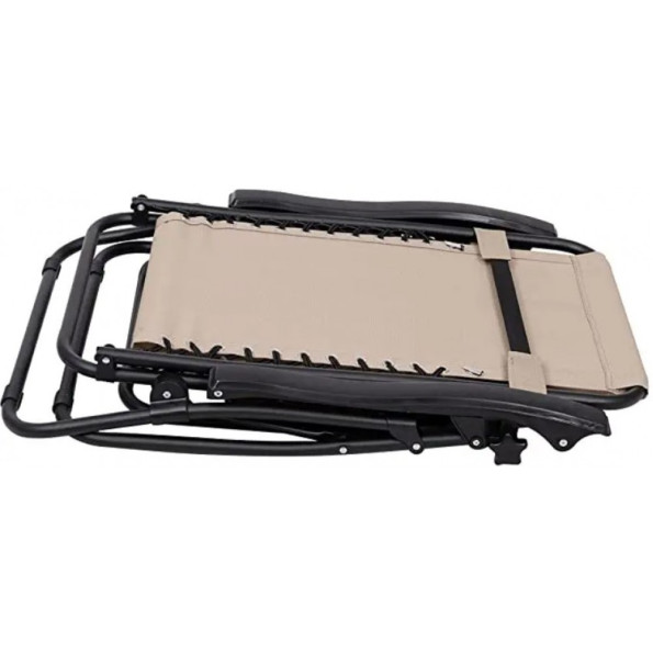 Шезлонг лежак 160 см бежевый с подстаканником -
Фото 3 Шезлонг лежак 160 см бежевый с подстаканником -
Фото 3