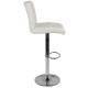 Барный стул со спинкой белый c подставкой для ног -
                                                        Фото 4
