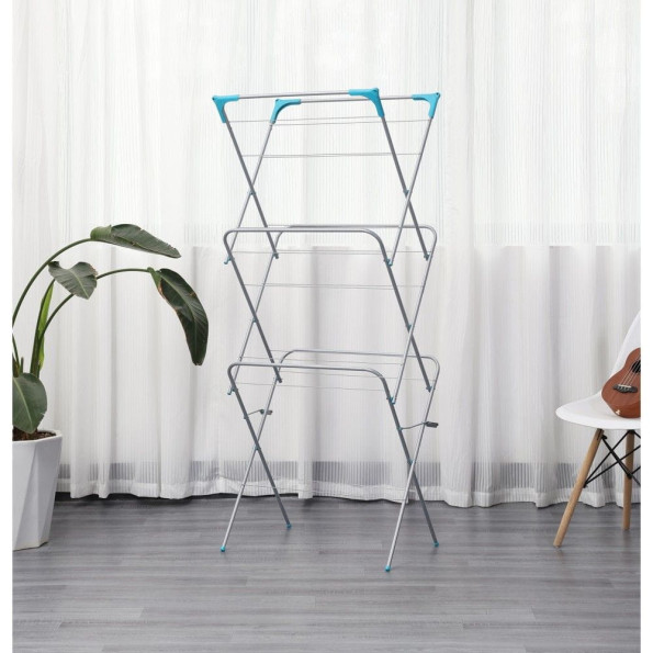 Сушарка для білизни підлогова 13 м срібна -
                                                        Фото 2