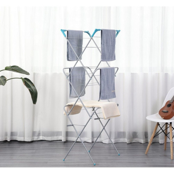 Сушарка для білизни підлогова 13 м срібна -
                                                        Фото 4