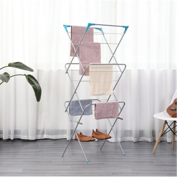 Сушарка для білизни підлогова 13 м срібна -
                                                        Фото 5