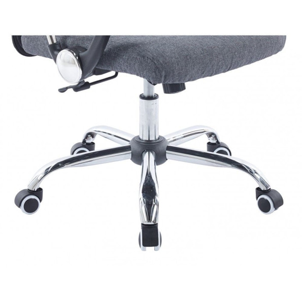 Кресло офисное на колесах серое -
                                                        Фото 5