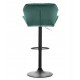 Барный стул со спинкой зеленый с черным основанием -
                                                        Фото 5