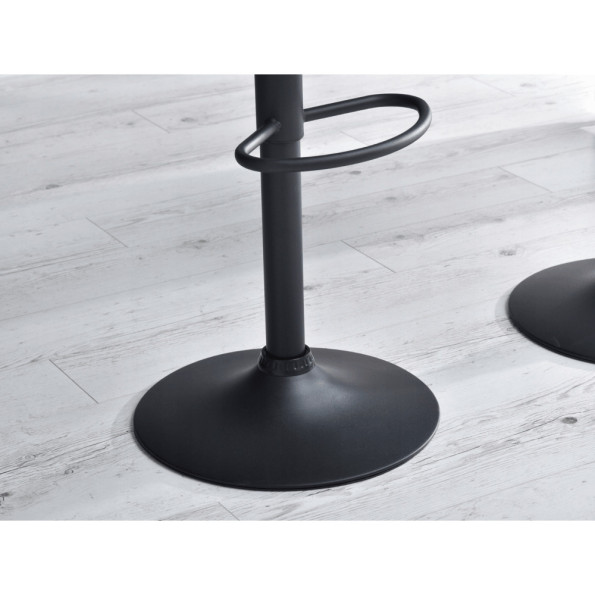 Барный стул со спинкой зеленый с черным основанием -
                                                        Фото 7