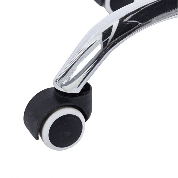 Кресло офисное на колесах белое -
                                                        Фото 6