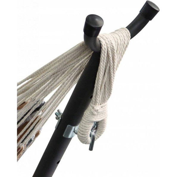 Гамак двомісний із підставкою різнобарвний із сумкою -
                                                        Фото 3