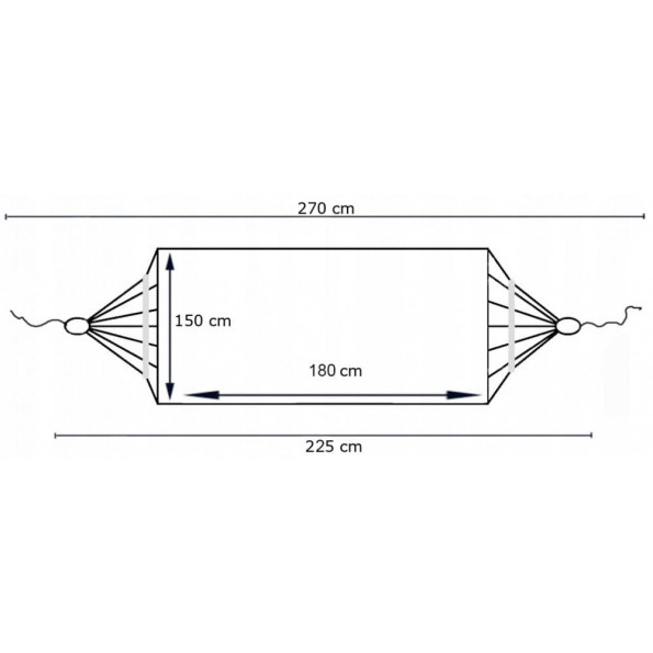 Гамак двомісний підвісний з чохлом червоний -
                                                        Фото 4