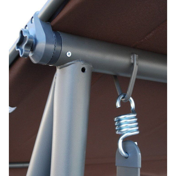 Качеля садовая 4-х местная графит -
                                                        Фото 3
