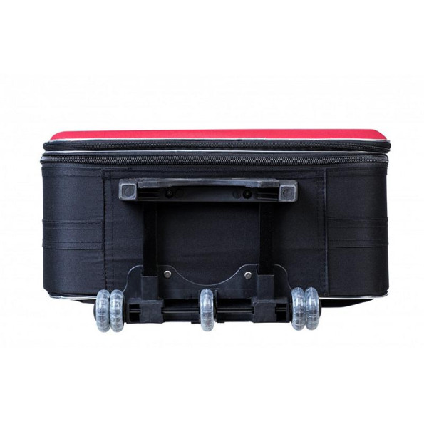 Валіза набір 3 штуки чорно-червоний -
                                                        Фото 5