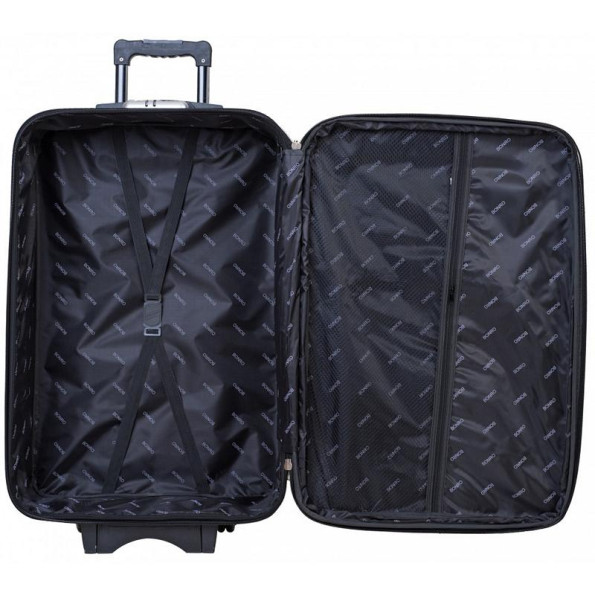 Валіза комплект 3 штуки чорно-темно синій -
                                                        Фото 5