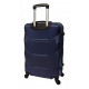 Набор пластиковых чемоданов 3 штуки темно-синий на колесах -
                                                        Фото 4