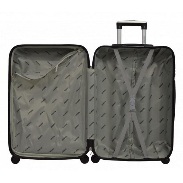 Набор пластиковых чемоданов 3 штуки изумрудный на колесах -
                                                        Фото 5