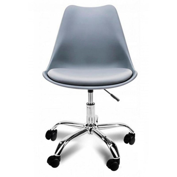 Кресло на колесах серое -
                                                        Фото 3